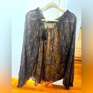 Free People Floral Tunic, Medium